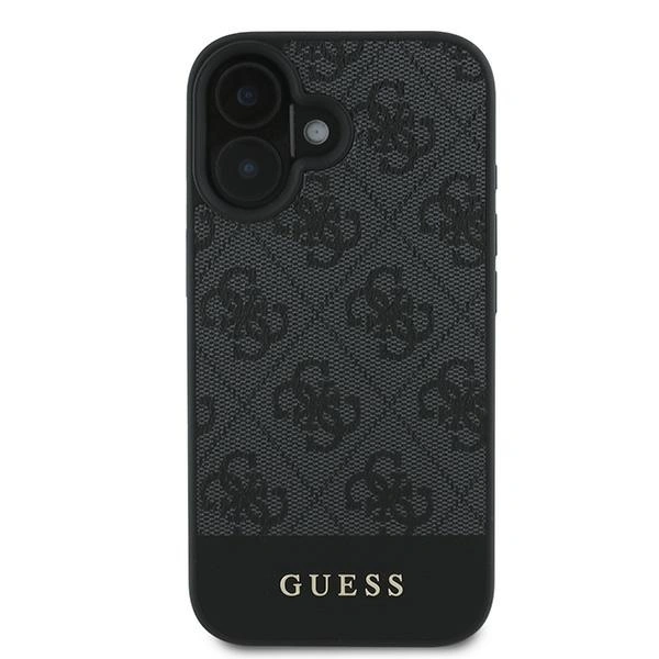 Kryt Guess GUHCP16MG4GLGR Apple iPhone 16 Plus hardcase 4G Bottom Stripe gray