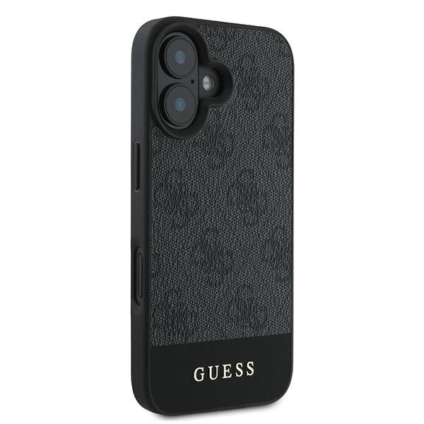 Kryt Guess GUHCP16MG4GLGR Apple iPhone 16 Plus hardcase 4G Bottom Stripe gray