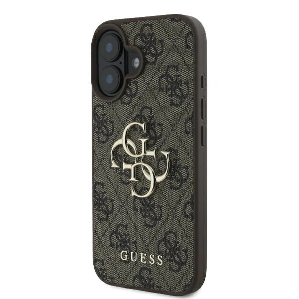 Kryt Guess GUHCP16S4GMGBR Apple iPhone 16 hardcase 4G Big Logo brown