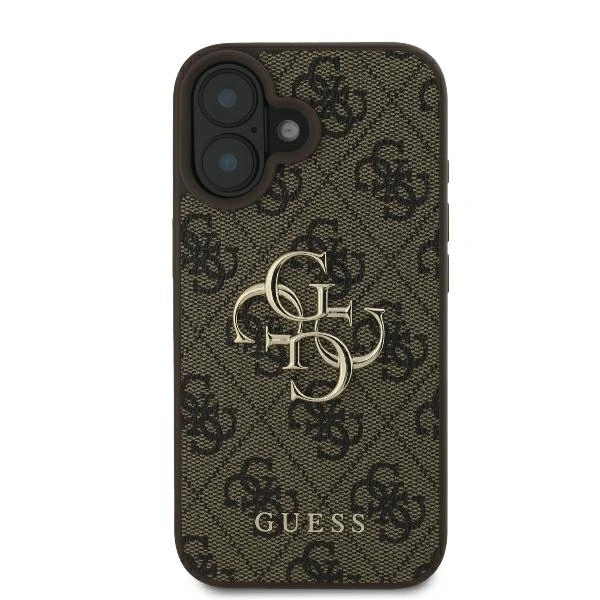 Kryt Guess GUHCP16S4GMGBR Apple iPhone 16 hardcase 4G Big Logo brown