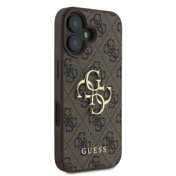 Kryt Guess GUHCP16S4GMGBR Apple iPhone 16 hardcase 4G Big Logo brown
