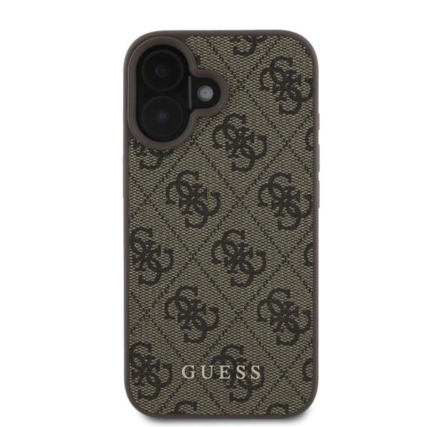 Kryt Guess GUHCP16SG4GFBR Apple iPhone 16 hardcase 4G Classic brown