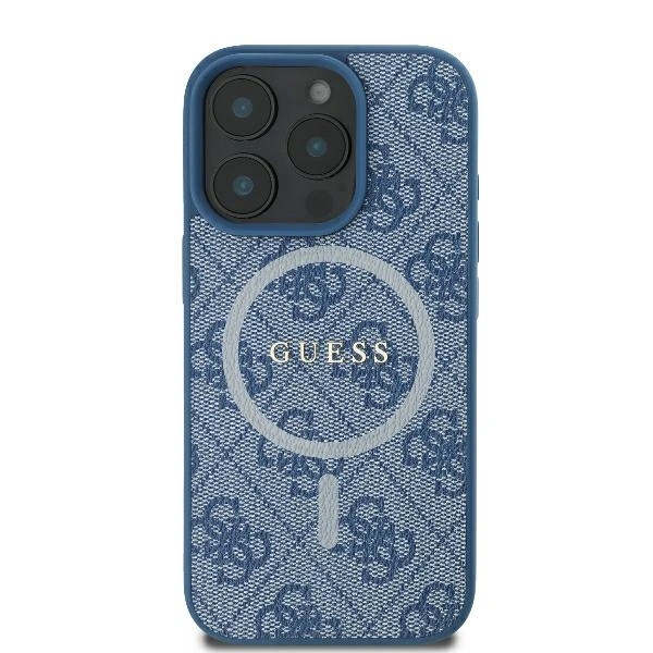 Kryt Guess GUHMP16LG4GFRB Apple iPhone 16 Pro hardcase 4G Ring Classic Logo MagSafe blue