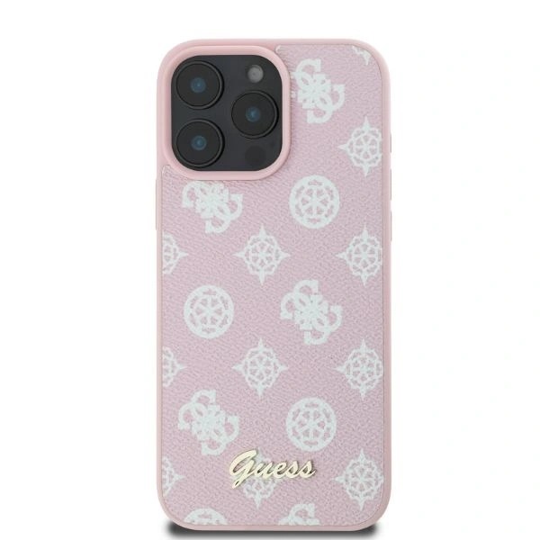 Kryt Guess GUHMP16XPGPYSP Apple iPhone 16 Pro Max hardcase Peony Script MagSafe pink