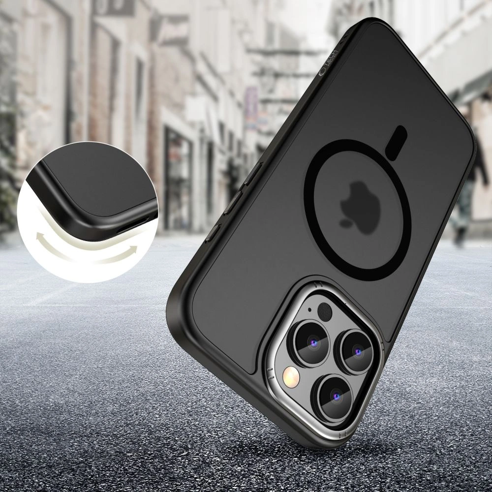 Kryt Tech-Protect MagEdge MagSafe Apple iPhone 16 Pro Matte Black/Gunmetal