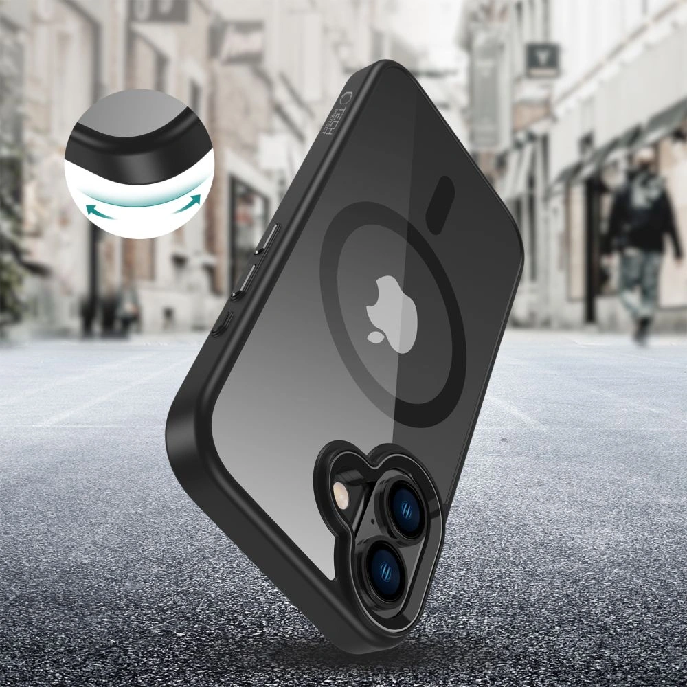 Kryt Tech-Protect Magmat MagSafe Apple iPhone 16 Black/Clear