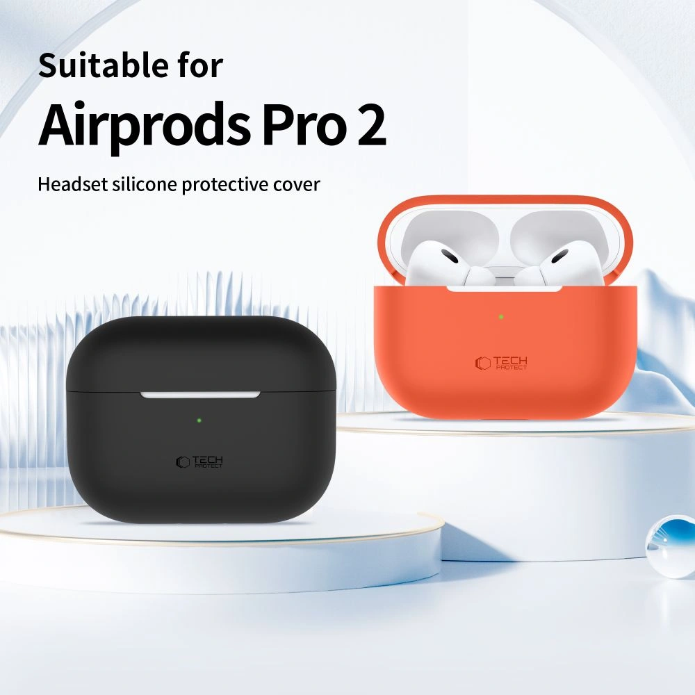 Kryt Tech-Protect Silicone Apple Airpods Pro 1 / 2 Neon Orange