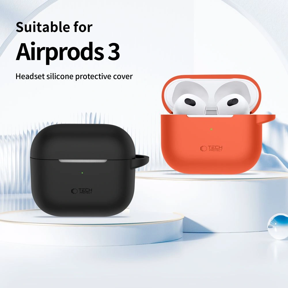 Kryt Tech-Protect Silicone Hook Apple Airpods 3 Neon Orange