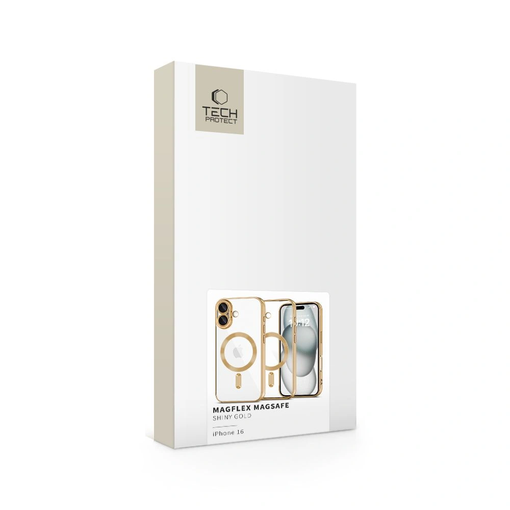 Kryt Tech-Protect MagFlex MagSafe Apple iPhone 16 Shiny Gold