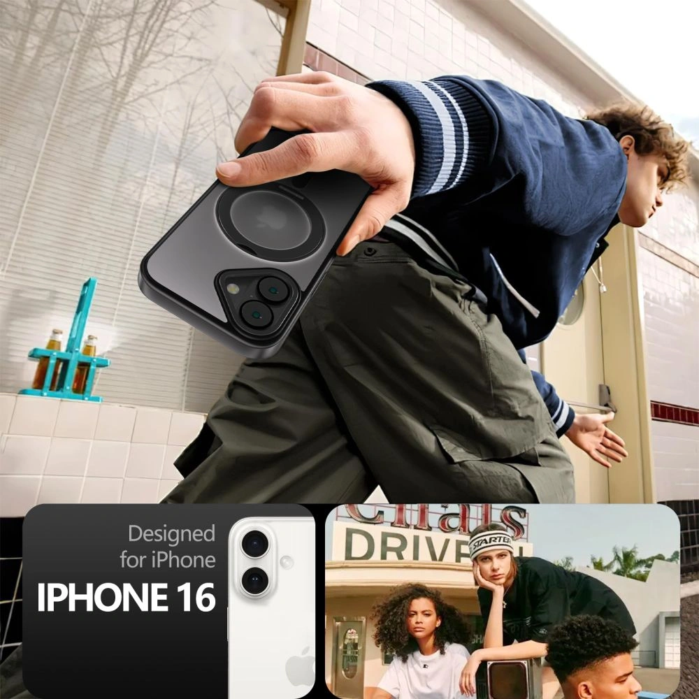 Kryt Tech-Protect Magring MagSafe Apple iPhone 16 Matte Black
