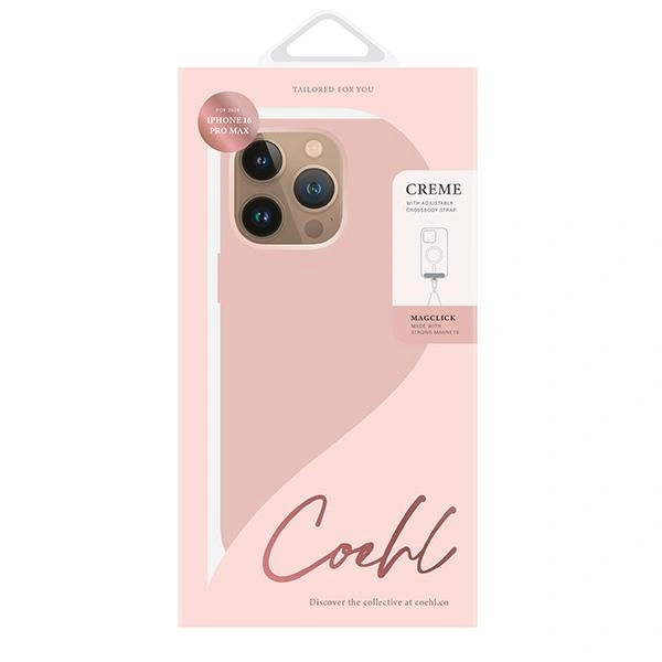 Kryt UNIQ Coehl Creme Apple iPhone 16 Pro Max Magnetic Charging pink