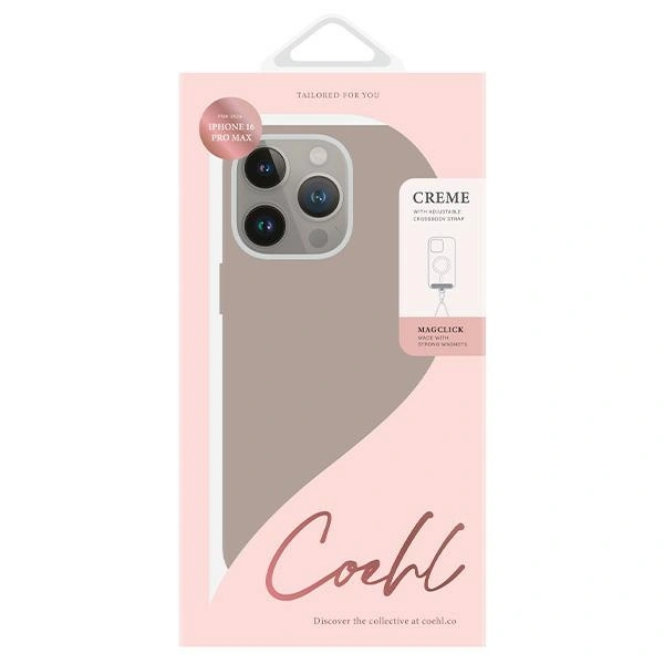 Kryt UNIQ Coehl Creme Apple iPhone 16 Pro Max Magnetic Charging grey