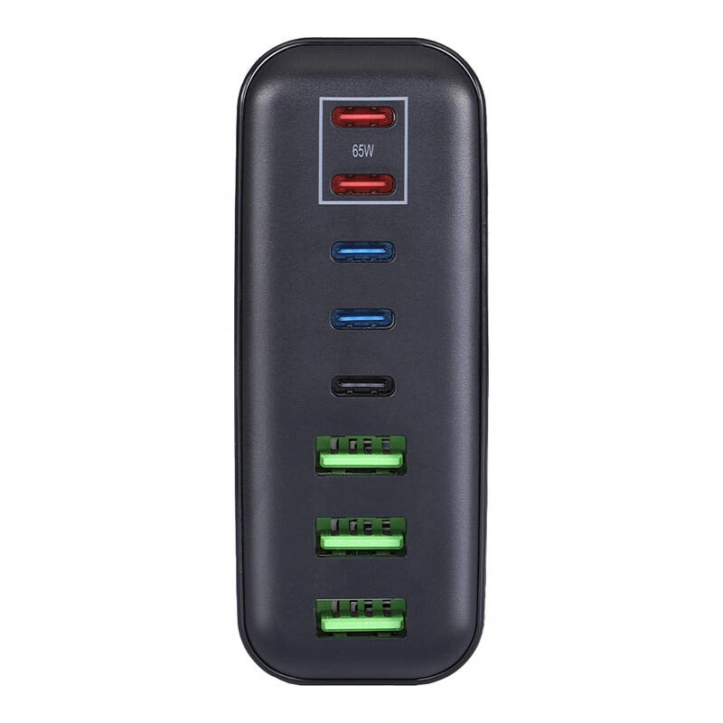 Síťová nabíječka Blitzwolf BW-S26  250W 3xUSB-A, 3xUSB-C, 2xUSB-C 65W (black)