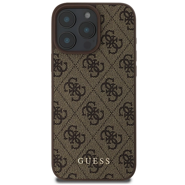 Kryt Guess GUHCP16XG4GFBR Apple iPhone 16 Pro Max hard case 4G Classic brown