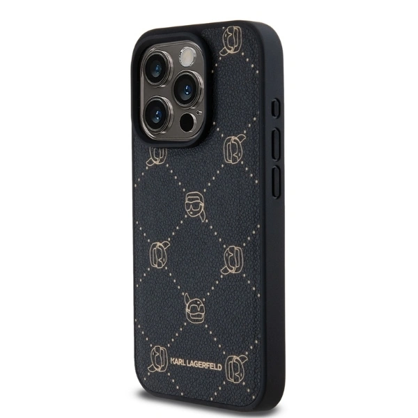 Kryt Karl Lagerfeld KLHMP15LPGKHPHK Apple iPhone 15 Pro MagSafe Karl Head black