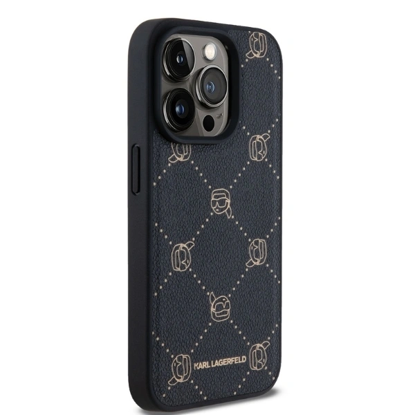 Kryt Karl Lagerfeld KLHMP15XPGKHPHK Apple iPhone 15 Pro Max Magsafe Karl Head black