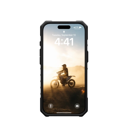 Kryt UAG Urban Armor Gear Pathfinder Clear Apple iPhone 16 Pro MagSafe (ice/black)