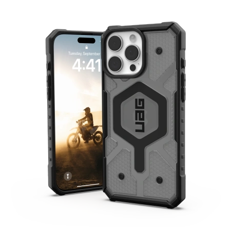 Kryt UAG Urban Armor Gear Pathfinder Clear Apple iPhone 16 Pro Max MagSafe (ash)