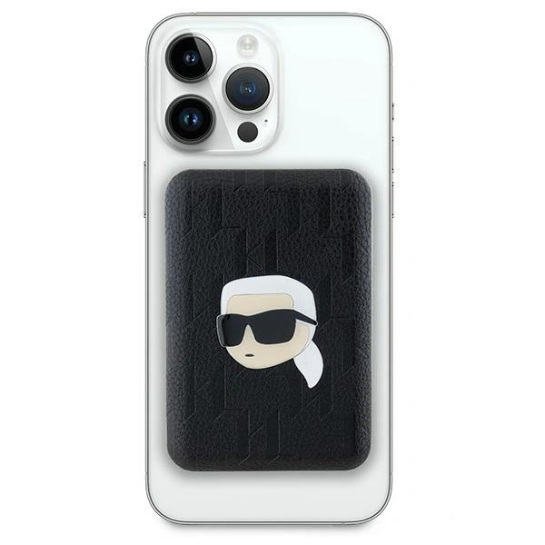 Karl Lagerfeld KLPB5FPGKSKIHK 15W 5000mAh wireless powerbank Karl Head Pin MagSafe black