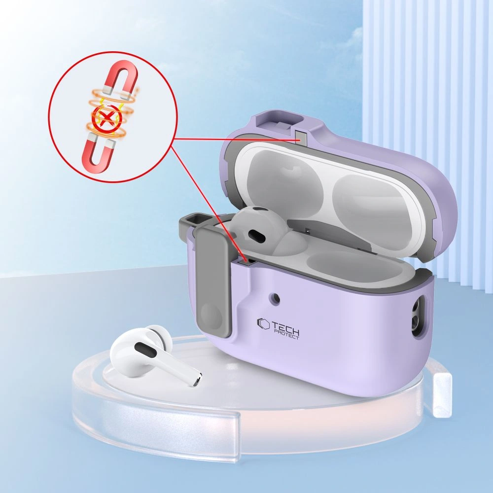 Kryt Tech-Protect Slim Hook Apple Airpods Pro 1 / 2 Lavender