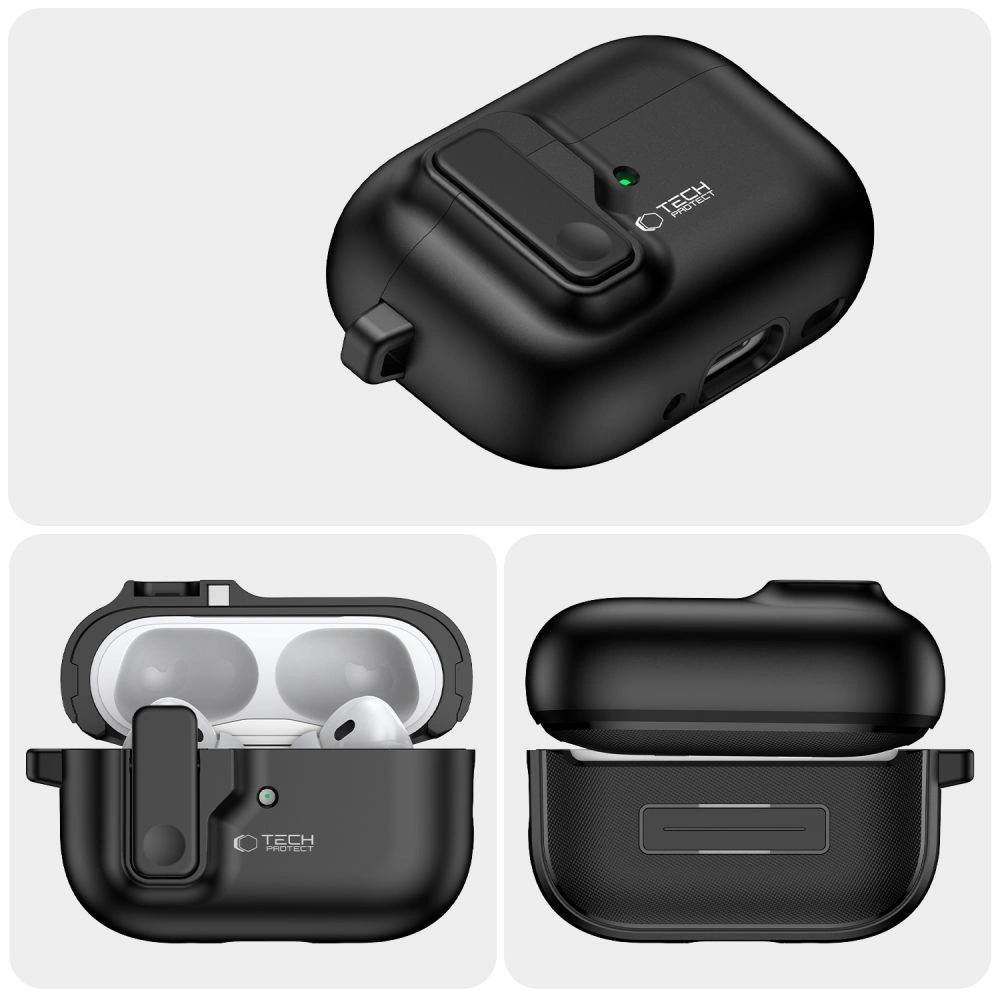 Kryt Tech-Protect Slim Hook Apple Airpods Pro 1 / 2 Black