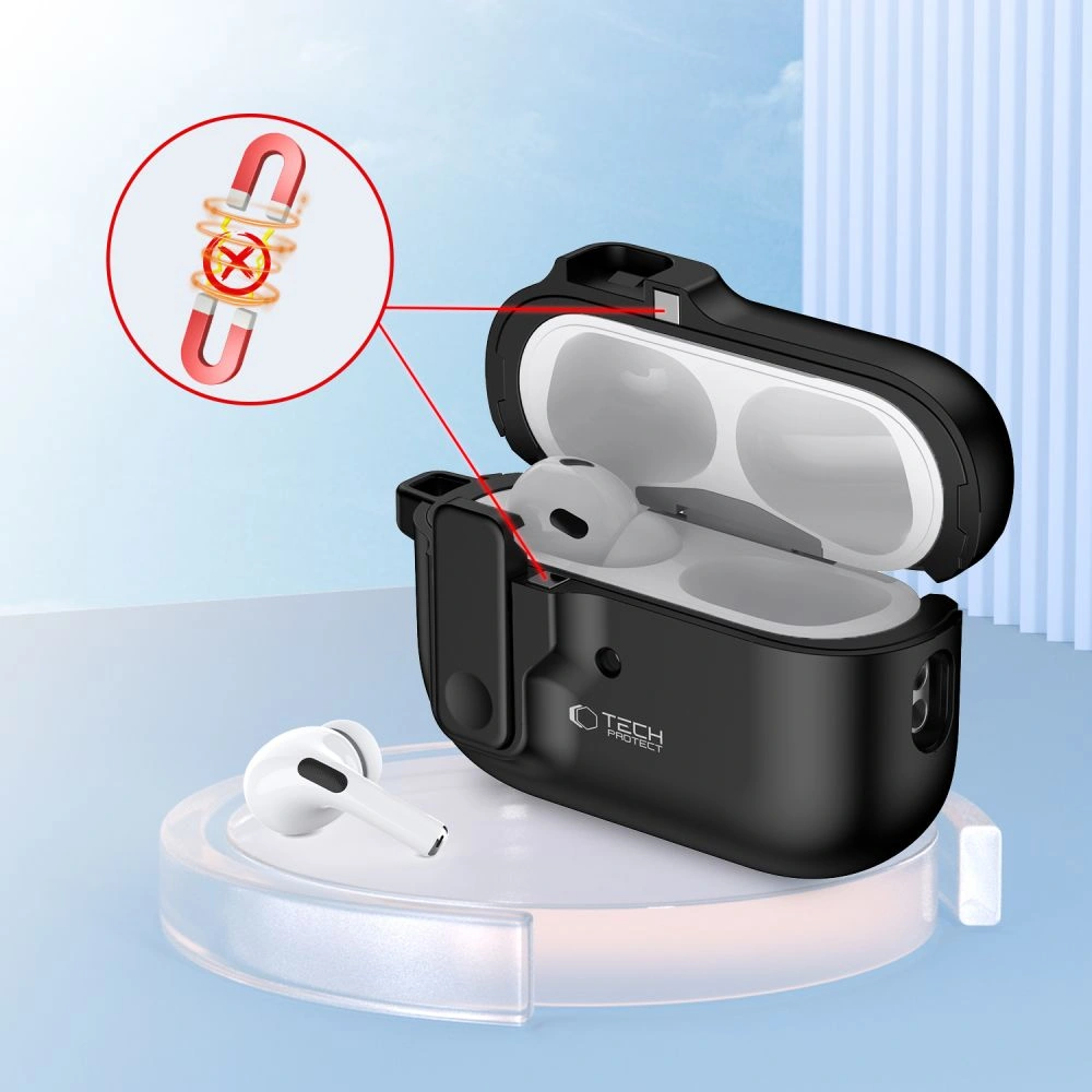 Kryt Tech-Protect Slim Hook Apple Airpods Pro 1 / 2 Black