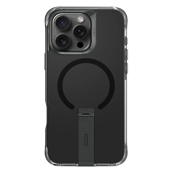 Kryt UNIQ Eleva with Vertica Stand Apple iPhone 16 Pro carbon black