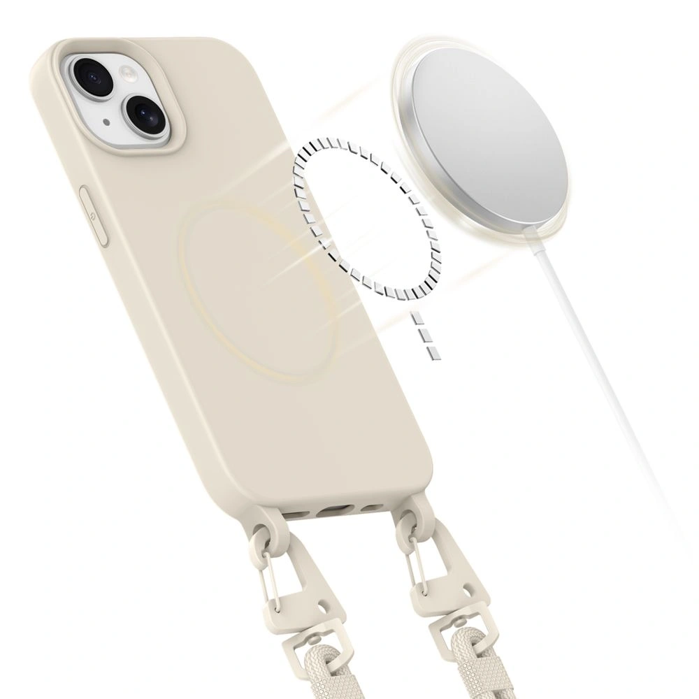 Kryt Tech-Protect Magnecklace MagSafe Apple iPhone 15 Cosmic Latte