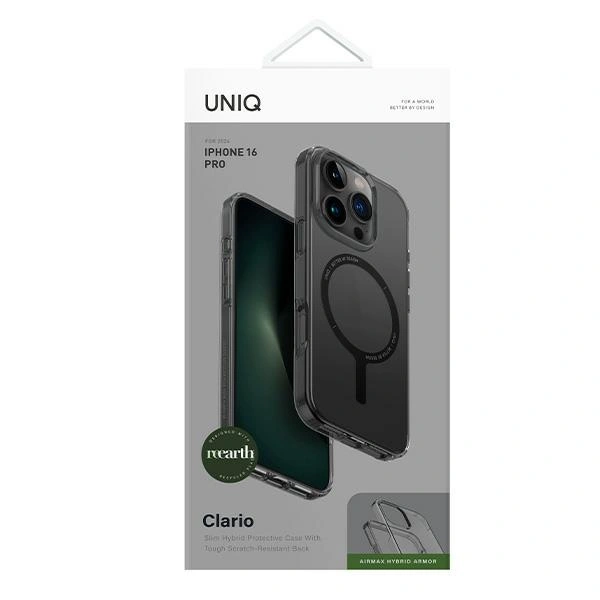 Kryt UNIQ Clario Apple iPhone 16 Pro Magclick Charging smoke