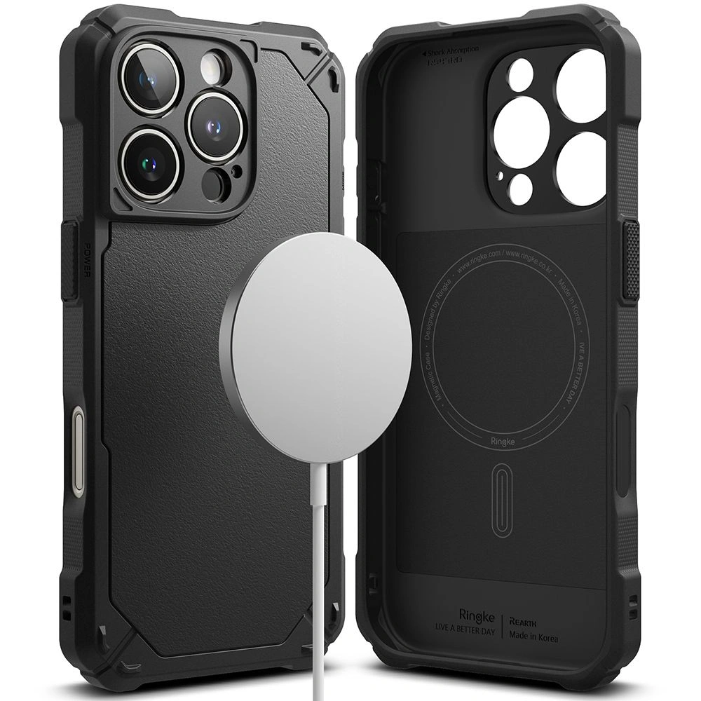Kryt Ringke Rugged Gear Magnetic MagSafe Apple iPhone 16 Pro Black