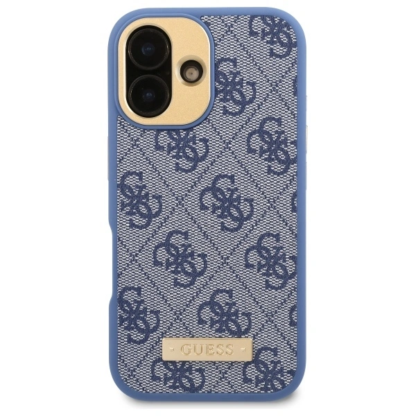 Kryt Guess GUHMP16MU4GPRB Apple iPhone 16 Plus hardcase 4G Logo Plate MagSafe blue