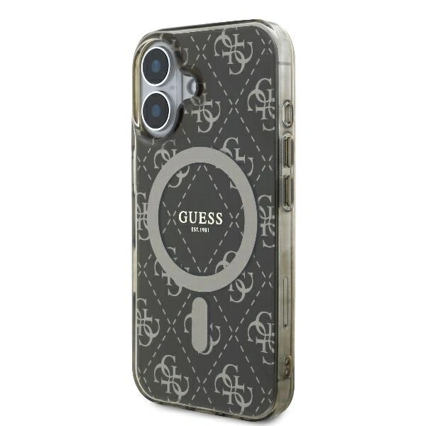 Kryt Guess GUHMP16SH4DTEW Apple iPhone 16 hardcase IML 4G Background MagSafe brown