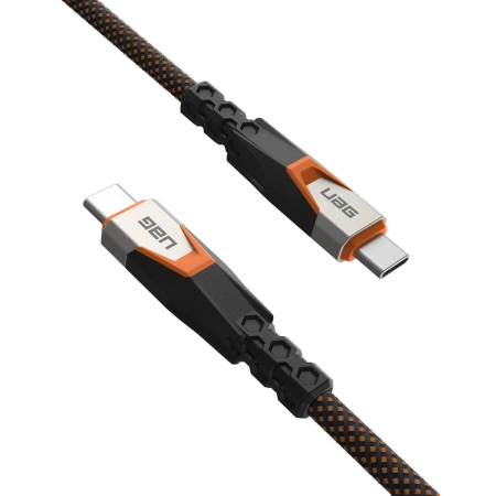 UAG Urban Armor Gear SRGE USB-C / USB-C, USB 3.2 Gen2 240W, 20Gbps, 75cm (black/orange)