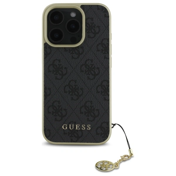 Kryt Guess GUHCP16LGF4GGR Apple iPhone 16 Pro hardcase 4G Charms Collection black