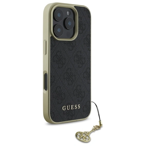Kryt Guess GUHCP16LGF4GGR Apple iPhone 16 Pro hardcase 4G Charms Collection black