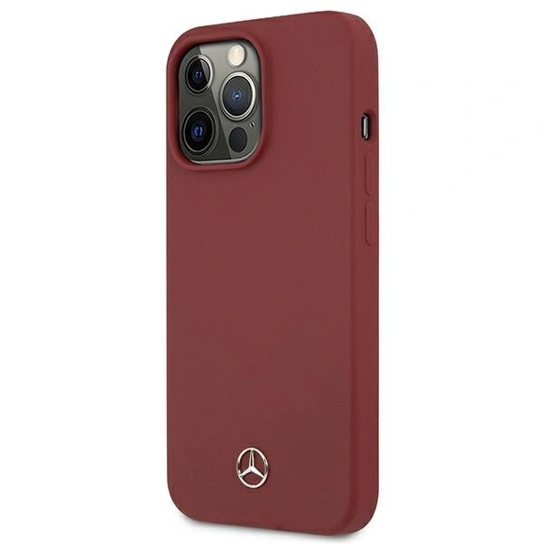 Kryt Mercedes MEHCP13XSILRE Apple iPhone 13 Pro Max hardcase Silicone Line red