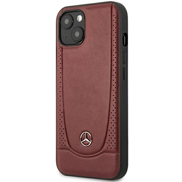 Kryt Mercedes MEHCP14MARMRE Apple iPhone 14 Plus / 15 Plus hardcase Leather Urban Bengale red