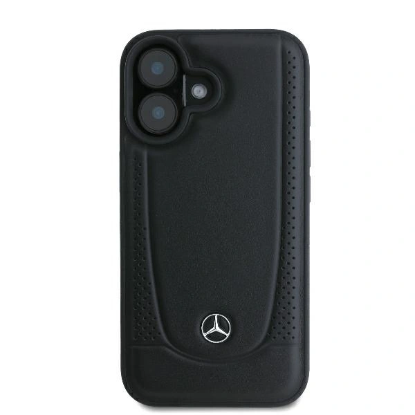 Kryt Mercedes MEHCP16SARMBK Apple iPhone 16 hardcase Leather Urban black