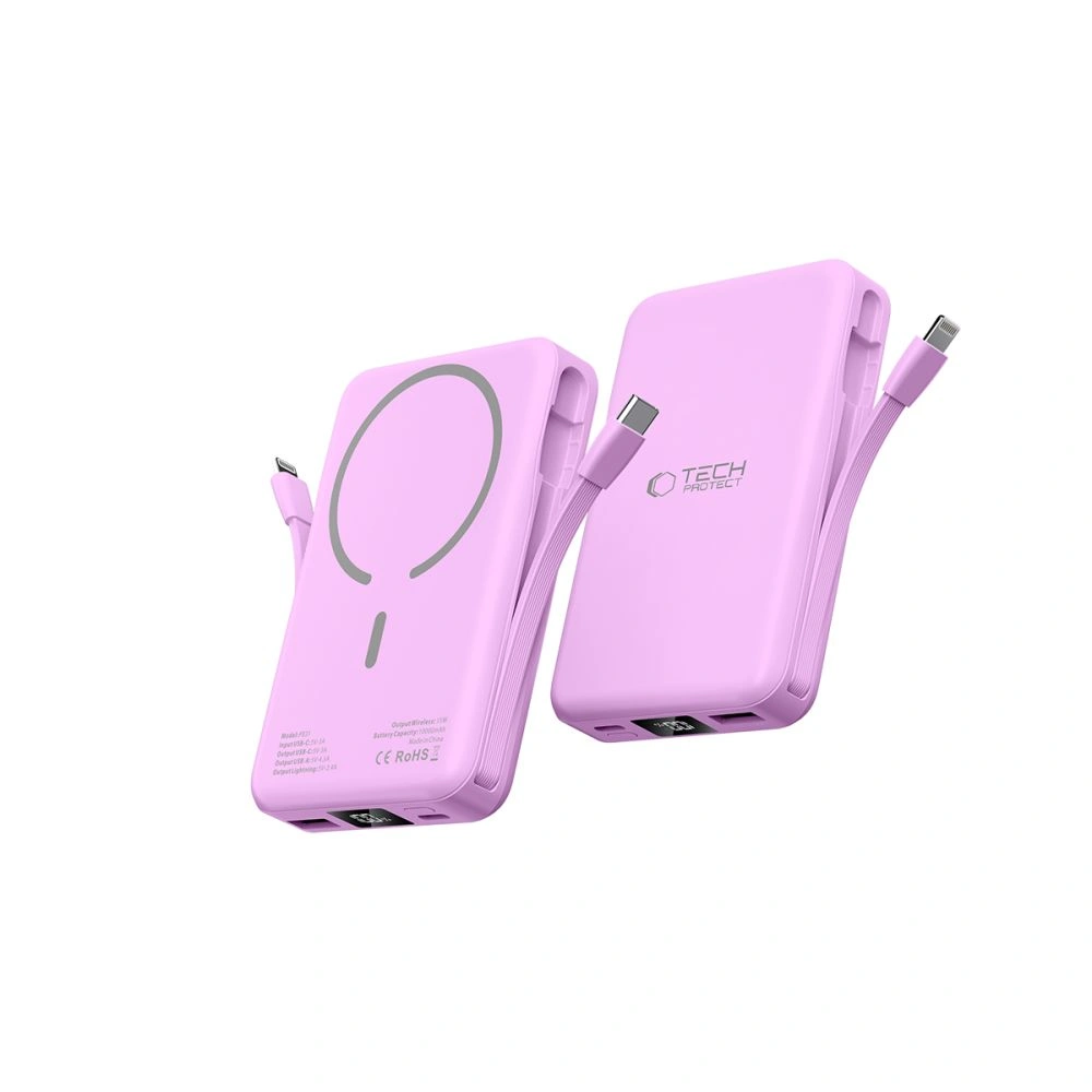 Tech-Protect PB31 LifeMag MagSafe 10000mah powerbank 15W Lavender