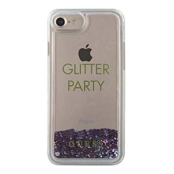 Kryt Guess GUHCP7GLUQPU Apple iPhone SE 2022/SE 2020/8/7 purple hard case Liquid Glitter Party