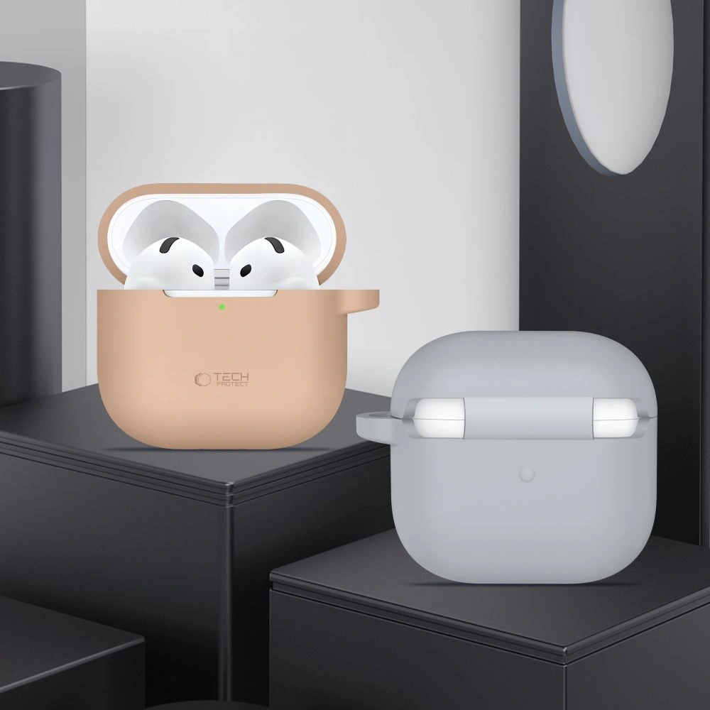 Kryt Tech-Protect Silicone Hook Apple Airpods 4 Olive Green