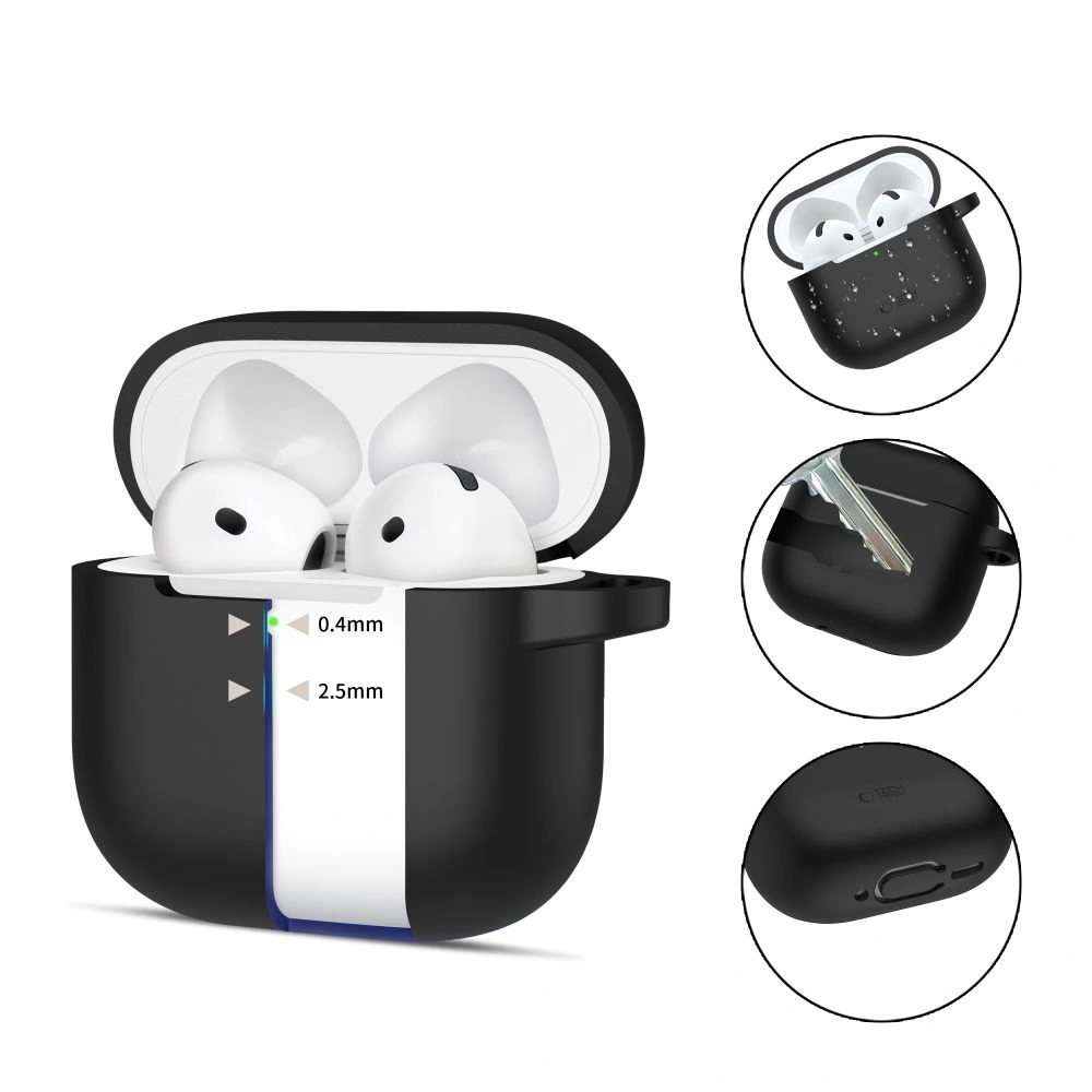 Kryt Tech-Protect Silicone Hook Apple Airpods 4 Black