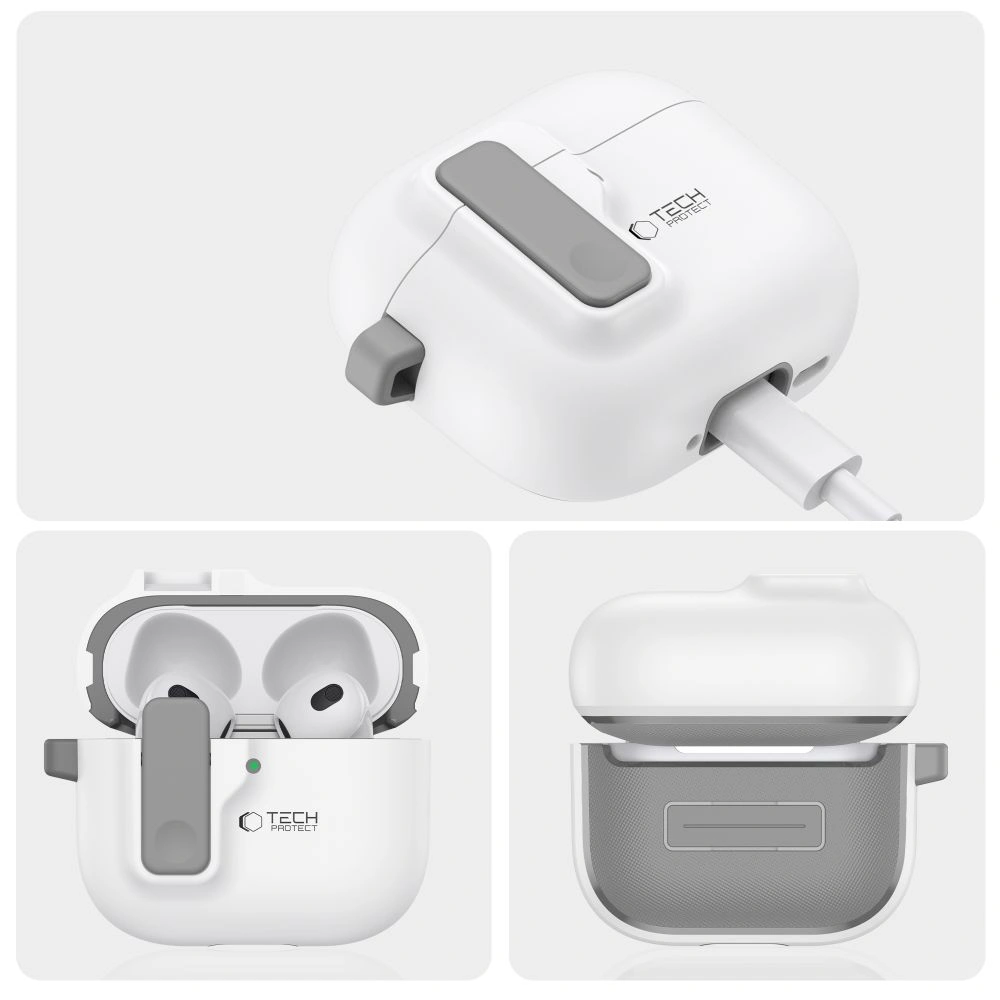 Kryt Tech-Protect Slim Hook Apple AirPods 4 White
