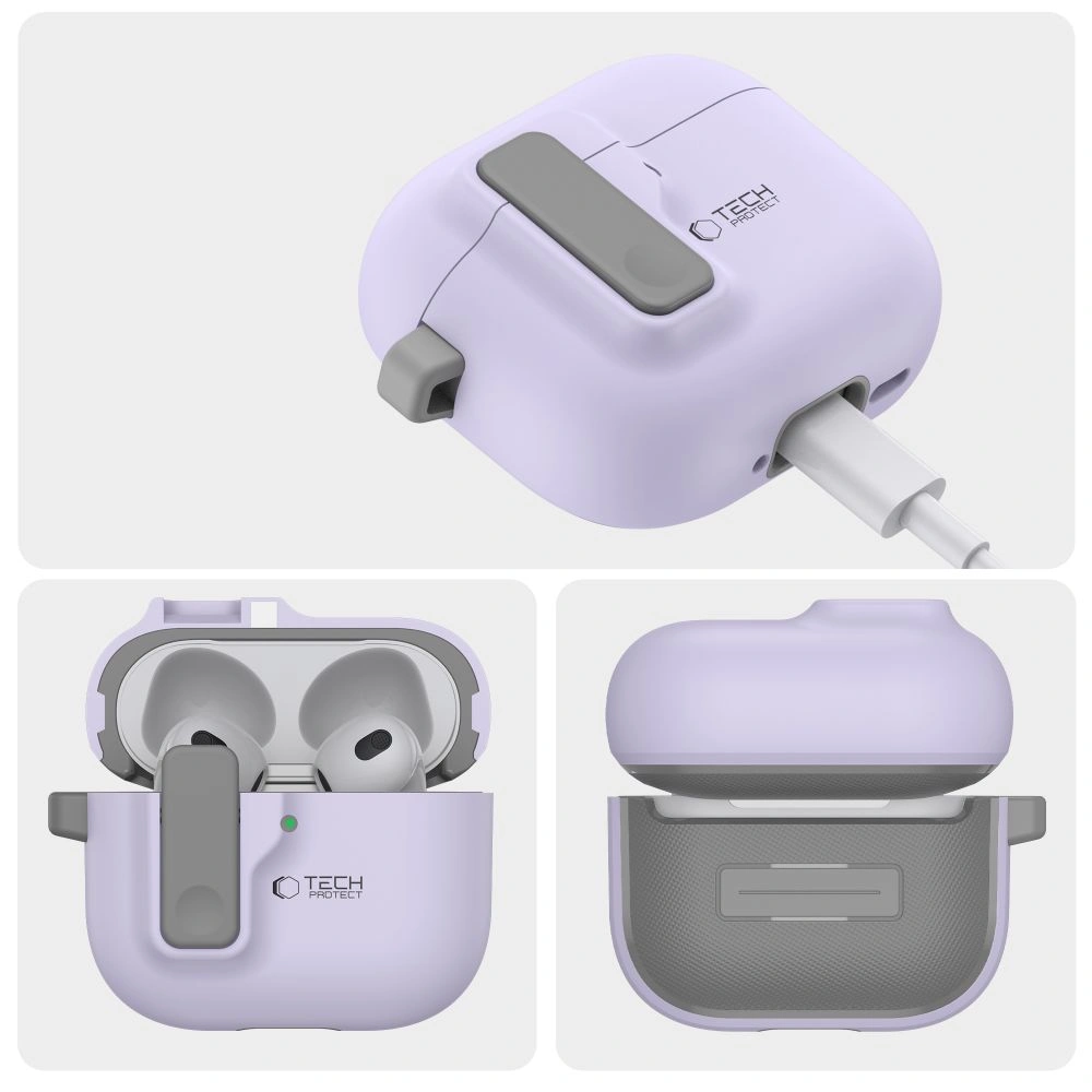 Kryt Tech-Protect Slim Hook Apple AirPods 4 Lavender