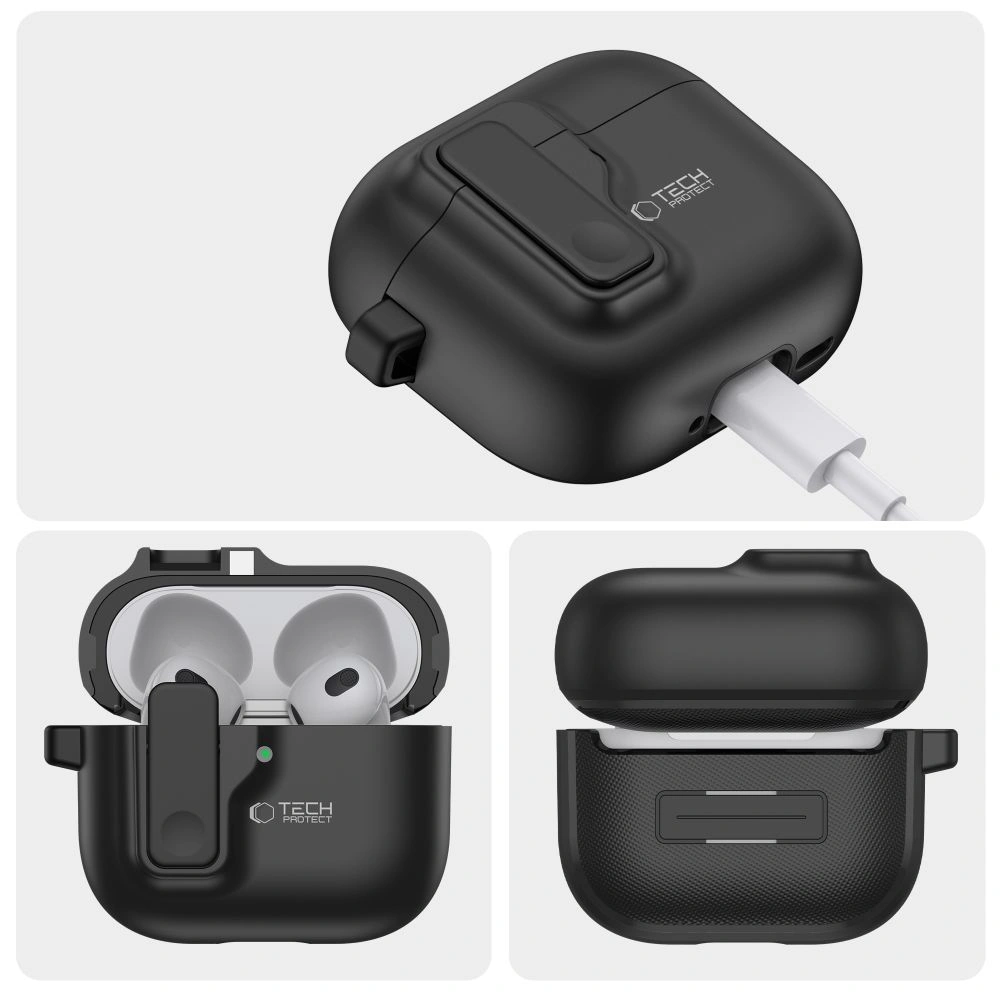 Kryt Tech-Protect Slim Hook Apple AirPods 4 Black