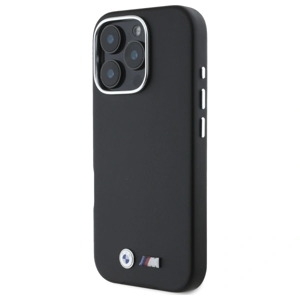 Kryt BMW BMHMP16L23PMWK Apple iPhone 16 Pro hardcase M Smooth Full Wrapped Metal MagSafe black