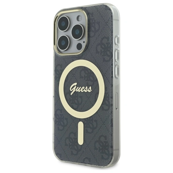 Kryt Guess GUHMP16LH4STK Apple iPhone 16 Pro hardcase IML 4G MagSafe black