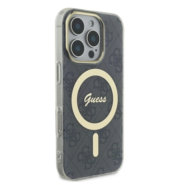 Kryt Guess GUHMP16LH4STK Apple iPhone 16 Pro hardcase IML 4G MagSafe black