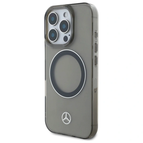 Kryt Mercedes MEHMP16L23HUOSK Apple iPhone 16 Pro hardcase Silver Ring MagSafe black