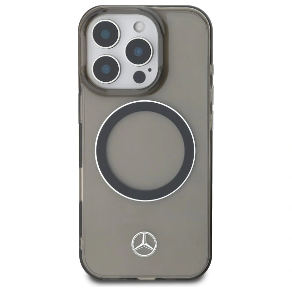 Kryt Mercedes MEHMP16L23HUOSK Apple iPhone 16 Pro hardcase Silver Ring MagSafe black
